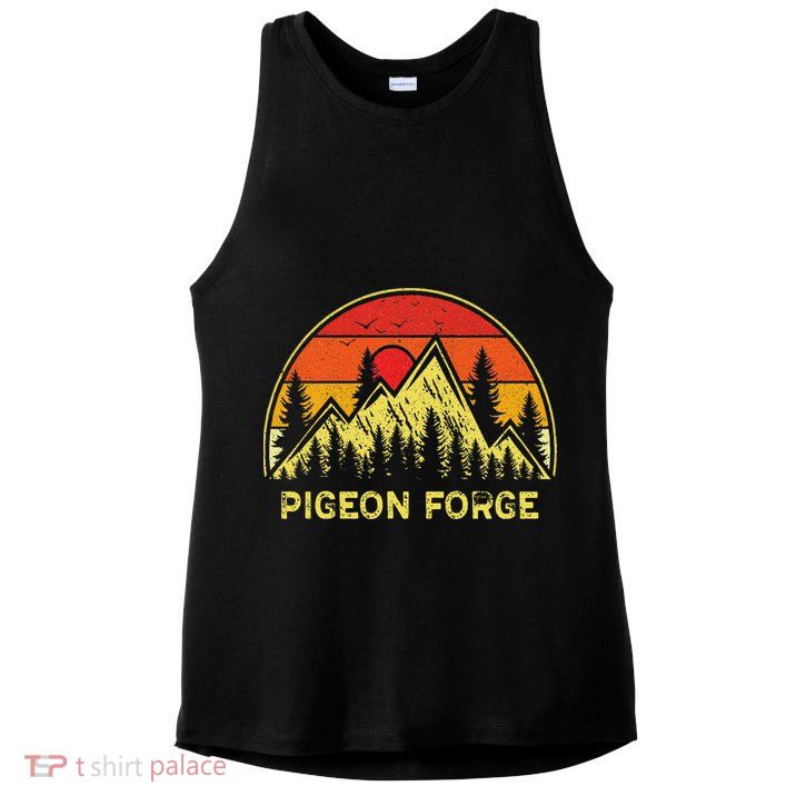Pigeon Forge Souvenirs Great Smoky Mountains Tennessee Tn Ladies PosiCharge Tri-Blend Wicking Tank