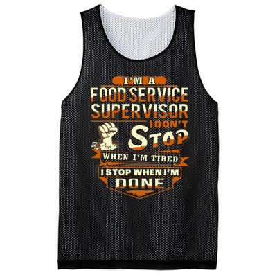 Proud Food Service Supervisor Funny Mesh Reversible Basketball Jersey Tank