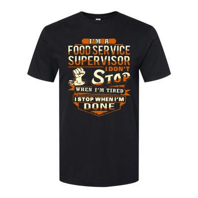 Proud Food Service Supervisor Funny Softstyle CVC T-Shirt