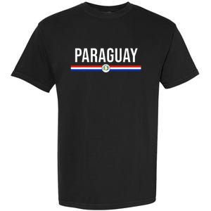 Paraguay Flag Sports Soccer Football Athletic Jersey Top Garment-Dyed Heavyweight T-Shirt