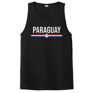 Paraguay Flag Sports Soccer Football Athletic Jersey Top PosiCharge Competitor Tank