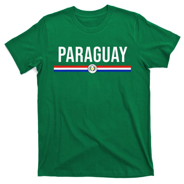 Paraguay Flag Sports Soccer Football Athletic Jersey Top T-Shirt