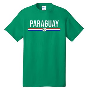 Paraguay Flag Sports Soccer Football Athletic Jersey Top Tall T-Shirt