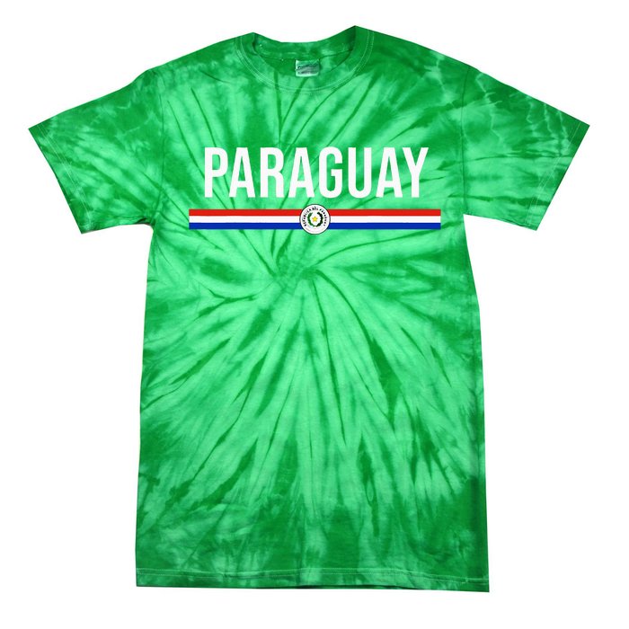 Paraguay Flag Sports Soccer Football Athletic Jersey Top Tie-Dye T-Shirt