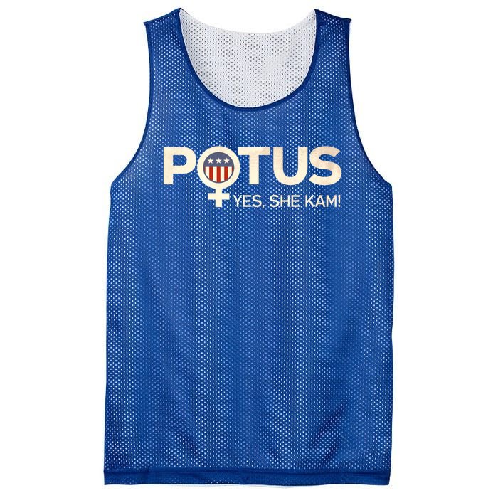 Potus Female Symbol Yes She Kam Harris For President Gift Mesh Reversible Basketball Jersey Tank