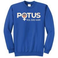 Potus Female Symbol Yes She Kam Harris For President Gift Tall Sweatshirt