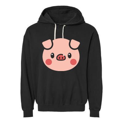 Pig Face Shirts Gift For Pig Lover Garment-Dyed Fleece Hoodie