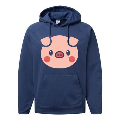 Pig Face Shirts Gift For Pig Lover Performance Fleece Hoodie