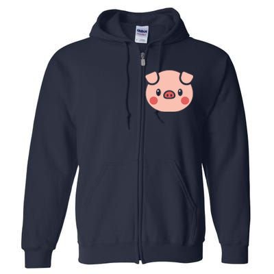 Pig Face Shirts Gift For Pig Lover Full Zip Hoodie