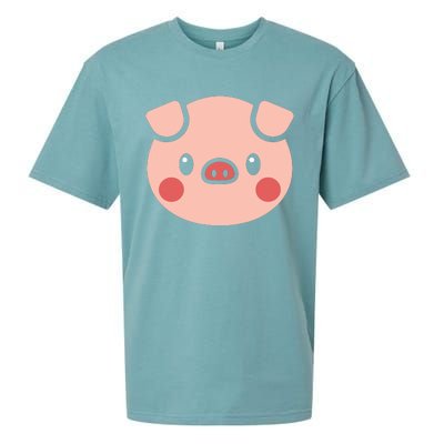 Pig Face Shirts Gift For Pig Lover Sueded Cloud Jersey T-Shirt