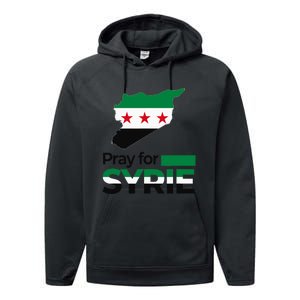 Pray For Syria | Women Performance Fleece Hoodie