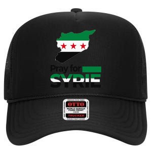 Pray For Syria | Women High Crown Mesh Back Trucker Hat