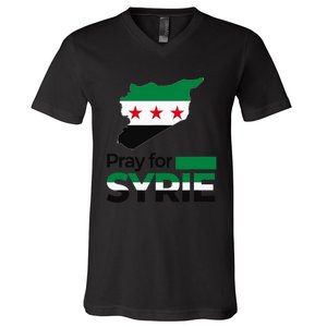 Pray For Syria | Women V-Neck T-Shirt