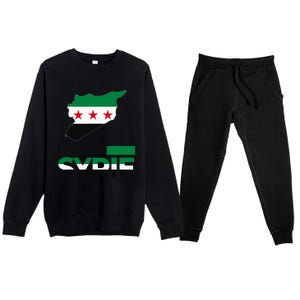 Pray For Syria | Women Premium Crewneck Sweatsuit Set