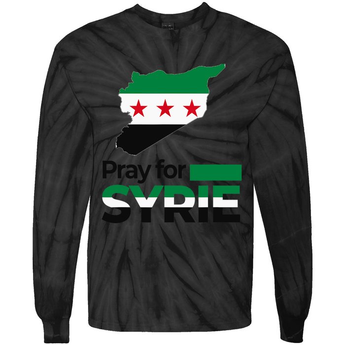 Pray For Syria | Women Tie-Dye Long Sleeve Shirt