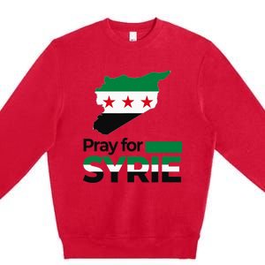 Pray For Syria | Women Premium Crewneck Sweatshirt