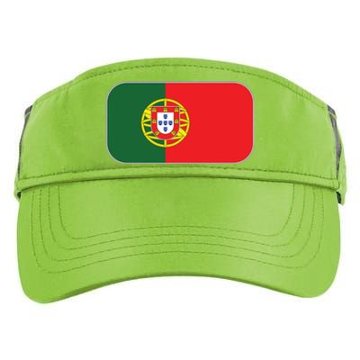 Portugal Flag Soccer Portuguese Flag Adult Drive Performance Visor