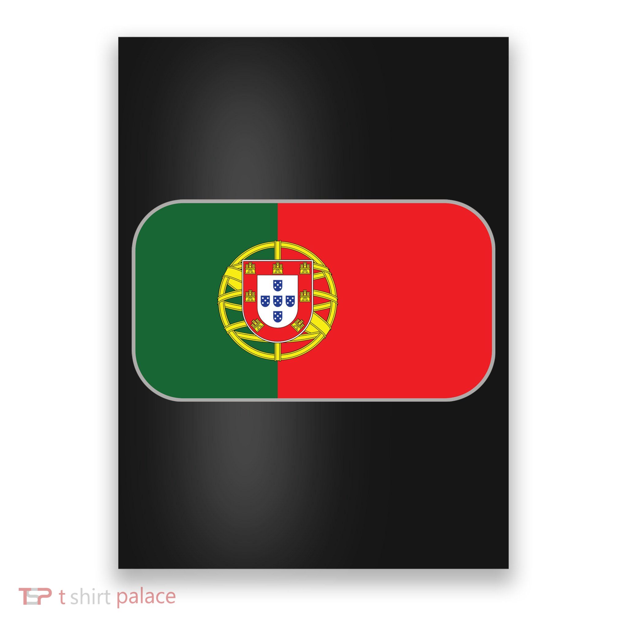 Portugal Flag Soccer Portuguese Flag Poster