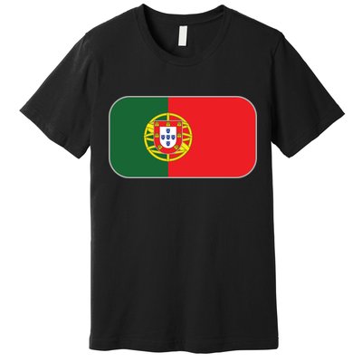 Portugal Flag Soccer Portuguese Flag Premium T-Shirt