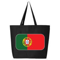 Portugal Flag Soccer Portuguese Flag 25L Jumbo Tote