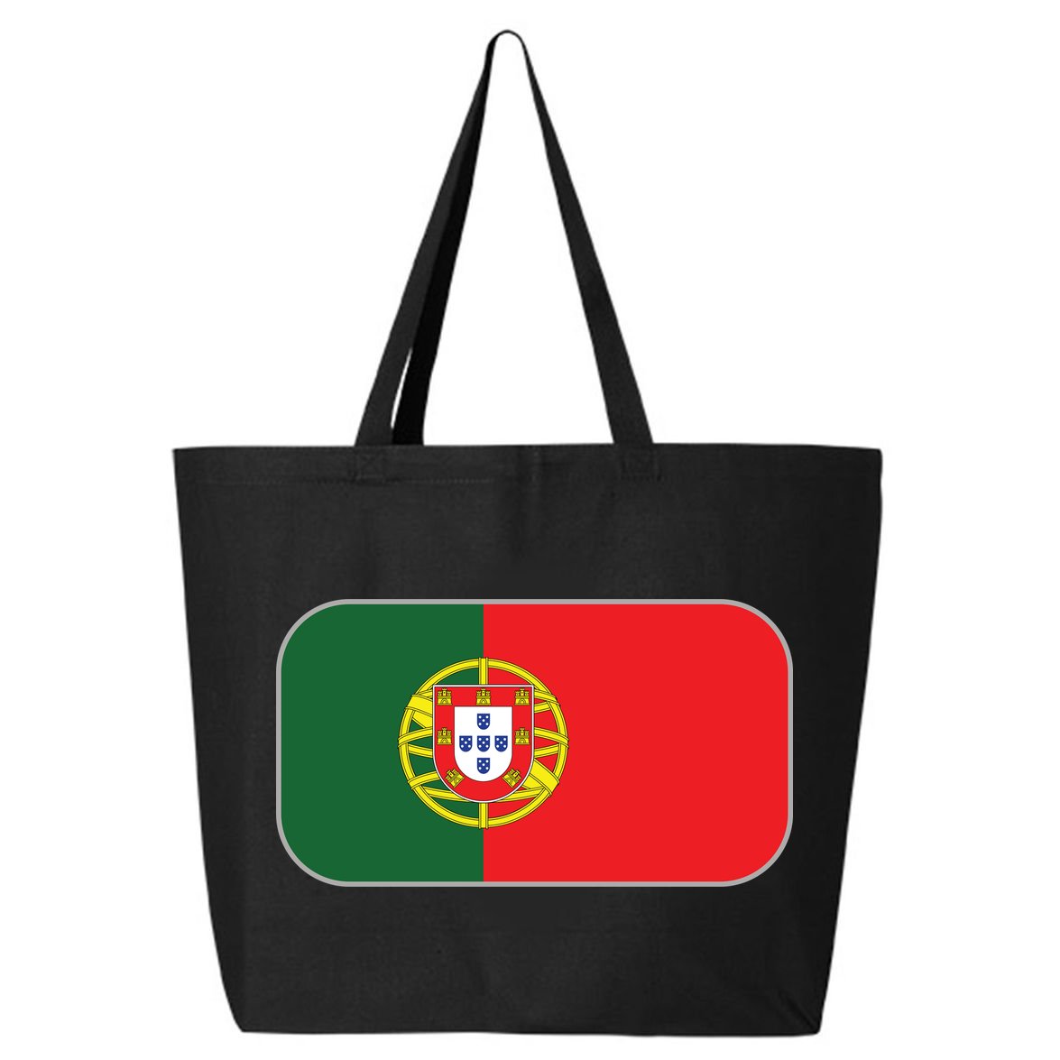 Portugal Flag Soccer Portuguese Flag 25L Jumbo Tote