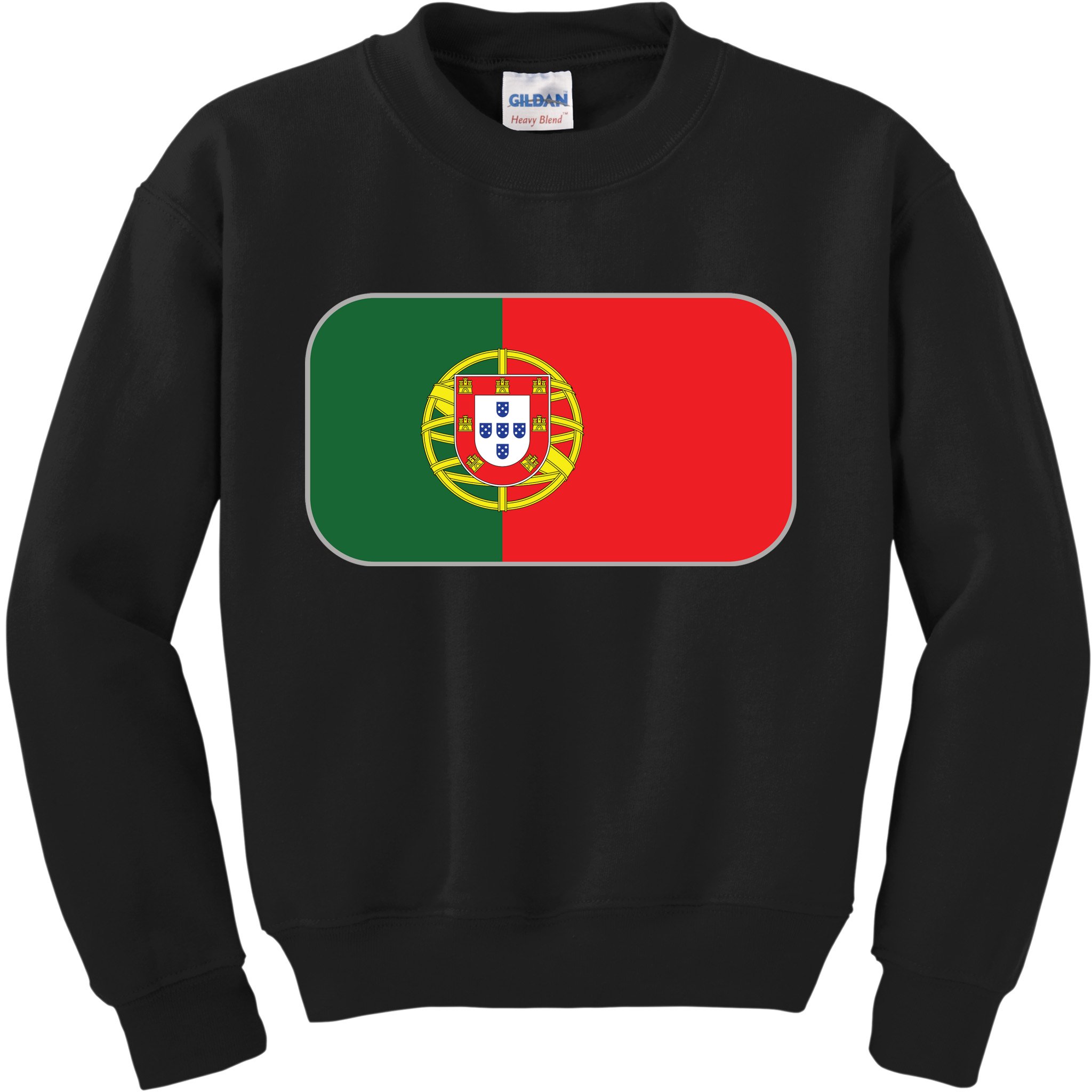 Portugal Flag Soccer Portuguese Flag Kids Sweatshirt
