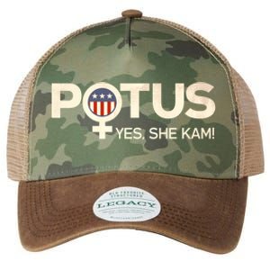 Potus Female Symbol Yes She Kam Harris For President Cute Gift Legacy Tie Dye Trucker Hat