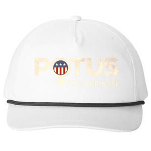 Potus Female Symbol Yes She Kam Harris For President Cute Gift Snapback Five-Panel Rope Hat