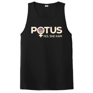 Potus Female Symbol Yes She Kam Harris For President Cute Gift PosiCharge Competitor Tank