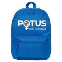 Potus Female Symbol Yes She Kam Harris For President Cute Gift 16 in Basic Backpack