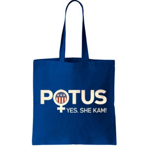 Potus Female Symbol Yes She Kam Harris For President Cute Gift Tote Bag