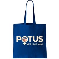 Potus Female Symbol Yes She Kam Harris For President Cute Gift Tote Bag