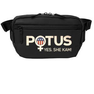 Potus Female Symbol Yes She Kam Harris For President Cute Gift Crossbody Pack