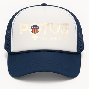 Potus Female Symbol Yes She Kam Harris For President Cute Gift Trucker Hat