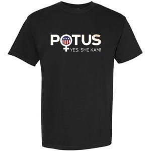 Potus Female Symbol Yes She Kam Harris For President Garment-Dyed Heavyweight T-Shirt