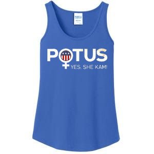 Potus Female Symbol Yes She Kam Harris For President Ladies Essential Tank