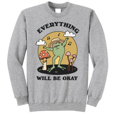 Positive Frog Singing Froggy Tall Sweatshirt