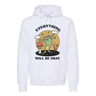 Positive Frog Singing Froggy Premium Hoodie