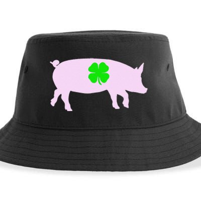 Pig For Saint Patrick's Day Pig Owner Sustainable Bucket Hat