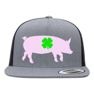 Pig For Saint Patrick's Day Pig Owner Flat Bill Trucker Hat