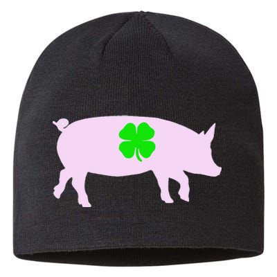 Pig For Saint Patrick's Day Pig Owner Sustainable Beanie