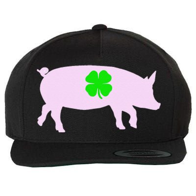 Pig For Saint Patrick's Day Pig Owner Wool Snapback Cap