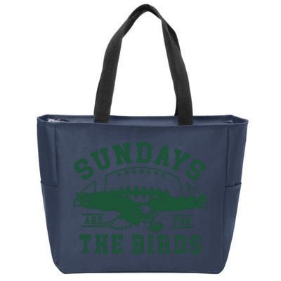 Philadelphia Football Sundays Are For The Birds Zip Tote Bag