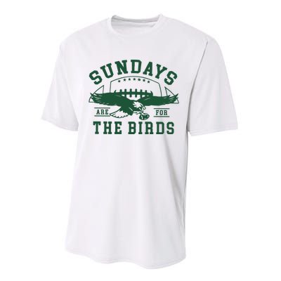 Philadelphia Football Sundays Are For The Birds Performance Sprint T-Shirt