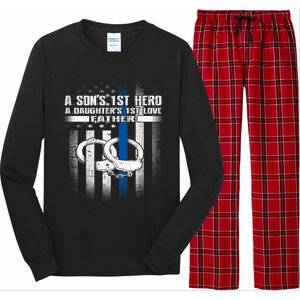 Police Father SonS First Hero Daughters First Love Gift Long Sleeve Pajama Set