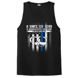 Police Father SonS First Hero Daughters First Love Gift PosiCharge Competitor Tank