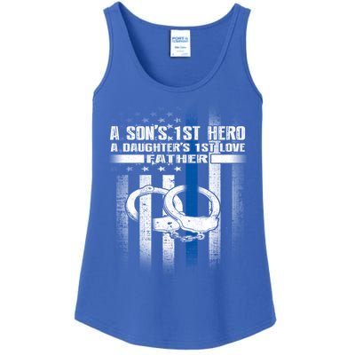 Police Father SonS First Hero Daughters First Love Gift Ladies Essential Tank