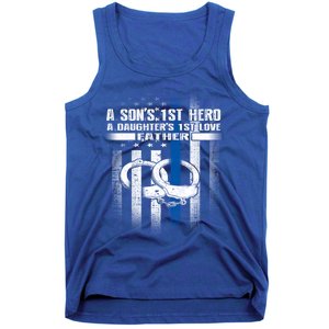 Police Father SonS First Hero Daughters First Love Gift Tank Top