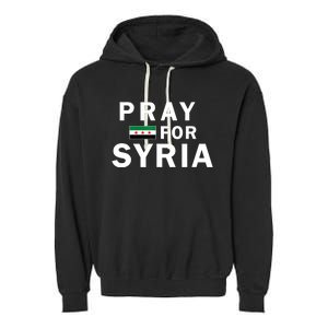 Pray For Syria Garment-Dyed Fleece Hoodie