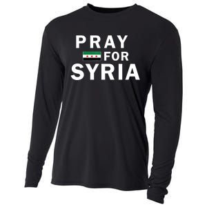 Pray For Syria Cooling Performance Long Sleeve Crew